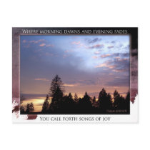 Songs of Joy postcard by dollargrafix Songs of Joy postcard
