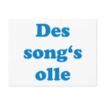song's olle Bavarian saying Bavarian Bavaria Postcards