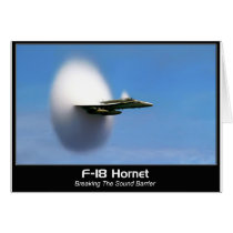 Sonic Boom F-18 Hornet Greeting Cards