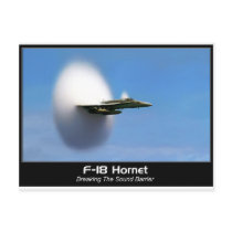 Sonic Boom F-18 Hornet Post Card