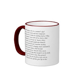 Shakespeare Flower Portrait mug