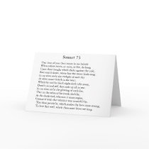 Sonnet 73 - Greeting Card