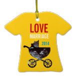 Sonogram Ornament - Love Marriage Baby Carriage ornaments