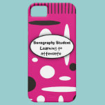 Sonography Student iPhone 5 Case Fuschia Black casemate cases