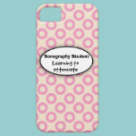 Sonography Student iPhone 5 Case Pink Circles casemate cases
