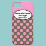 Sonography Student iPhone 5 Case Pink Polka Dots casemate cases