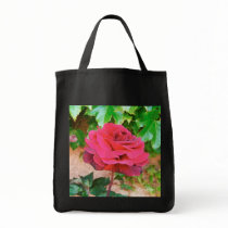 "Sonoma Rose" Grocery Tote bags by CaroleArt "Sonoma Rose" Grocery Tote bags