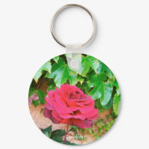 Sonoma Rose Keychain by FashionFlowerPins Sonoma Rose Keychain
