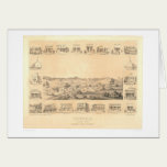 Sonora, CA. Panoramic Map 1854 (1647A) - Restored cards