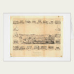 Sonora, CA. Panoramic Map 1854 (1647A) -Unrestored cards