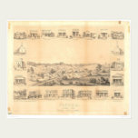 Sonora, CA. Panoramic Map 1854 (1647A) -Unrestored posters