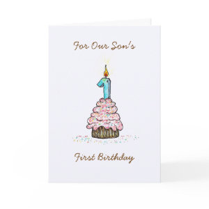 Son's First Birthday card
