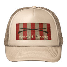 Sons of Liberty Flag with Two Muskets Mesh Hat