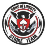 Sons Of Liberty Strike Team Round Stickers