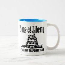 Sons of Liberty TYRANNY RESPONSE TEAM ceramic mug