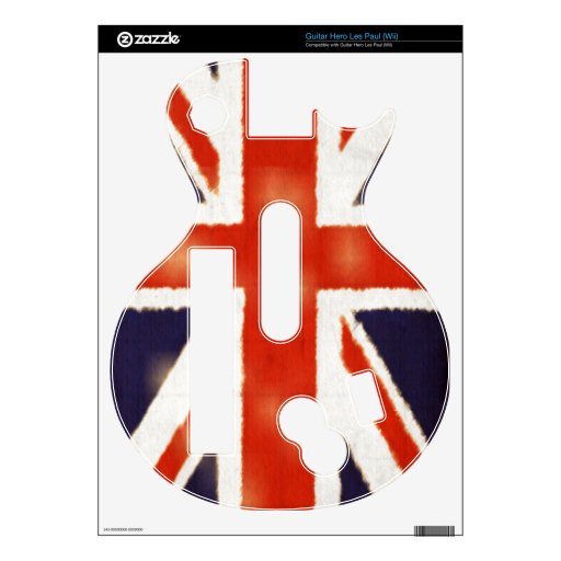 Sony Guitar Hero Les Paul Vintage Union Jack Skin Skin For Guitar Hero