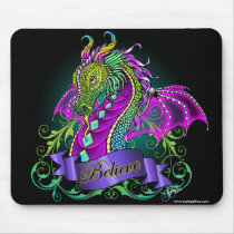 Sonya Believe Rainbow Dragon Mousepad by mykajelina Sonya Believe Rainbow Dragon Mousepad