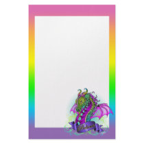 "Sonya" Rainbow Believe Dragon Art Stationery
