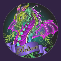 "Sonya" Rainbow Believe Dragon Art Stickers stickers