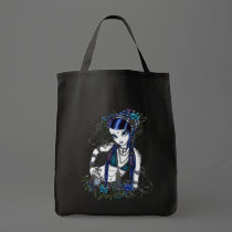 "Sonya" Tribal Fusion Belly Dancer Canvas Bag by mykajelina "Sonya" Tribal Fusion Belly Dancer Canvas Bag
