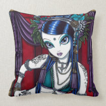 Sonya Tribal Fusion Belly Dancer Fae Pillow american mojo pillows