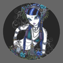 "Sonya" Tribal Fusion Belly Dancer Stickers