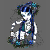 "Sonya" Tribal Fusion Belly Dancer Top t-shirts by mykajelina "Sonya" Tribal Fusion Belly Dancer Top t-shirts