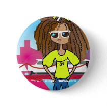 Soon to be famous, Justine buttons