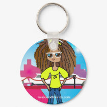 Soon to be famous, Justine keychains