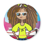 Soon to be famous, Justine magnets