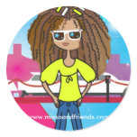 Soon to be famous, Justine stickers