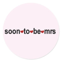 Soon To Be Mrs T-shirts and Gifts Stickers