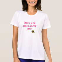 "Soon to be the World's Greatest Aunt!" Smiley [a] t-shirts