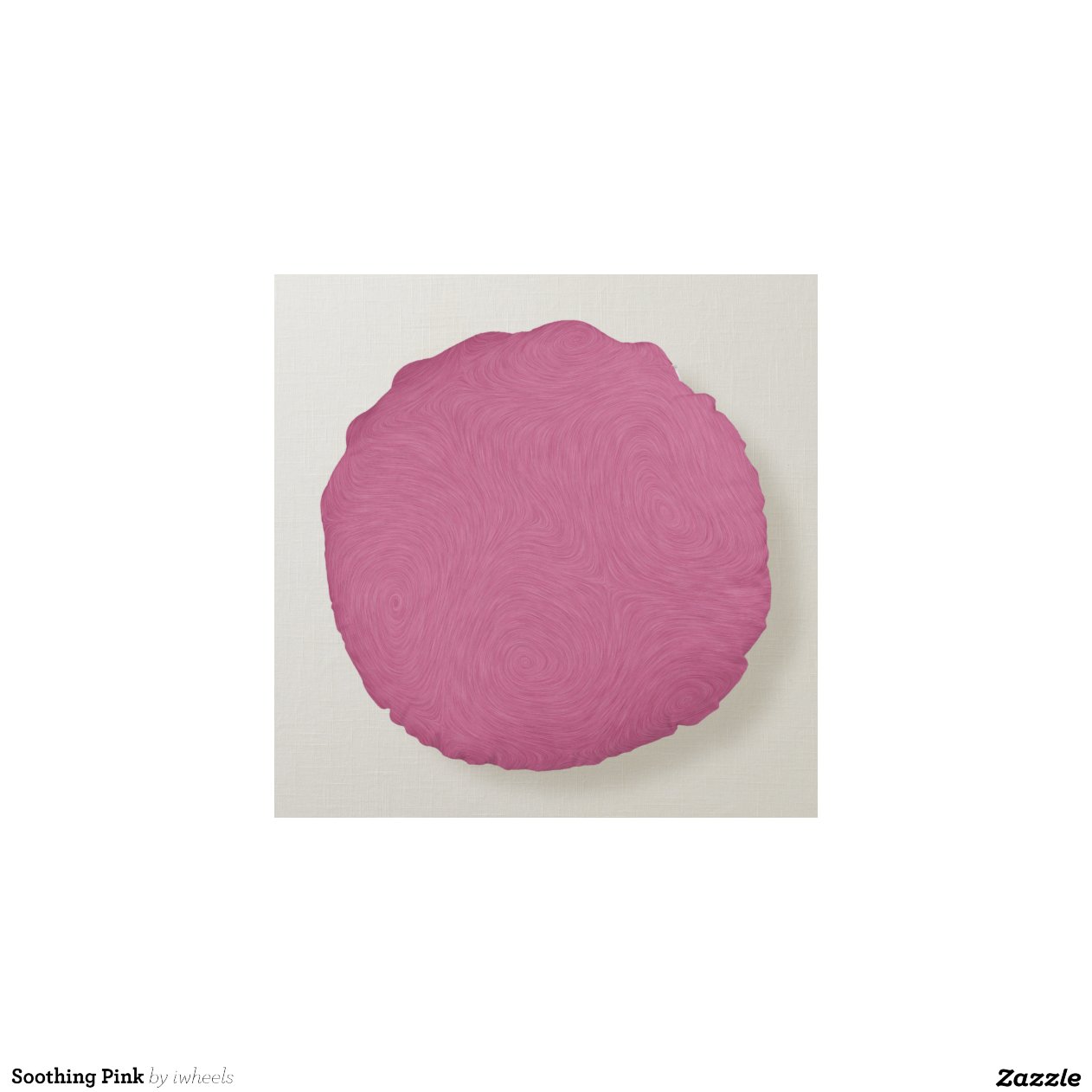 Soothing Pink Round Pillow Zazzle