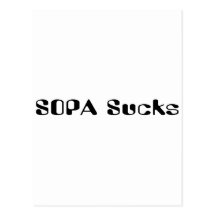 SOPA Sucks Postcard