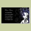 "Sophia" Blue Tattoo Fairy Art Business Cards