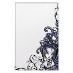 "Sophia" Blue Tattoo Fairy Art Stationery