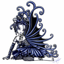 Sophia Cute Blue Tattoo Fairy photo sculptures