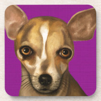 Sophia In Purple cork coasters
