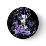 Sophia Lilly Believe Flower Fairy Button