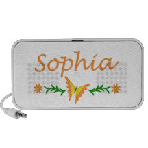 Sophia (Orange Butterfly) Travel Speakers