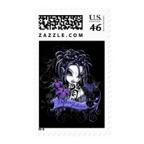 Sophia Purple Lilly Butterfly Postage postage by mykajelina Sophia Purple Lilly Butterfly Postage postage