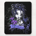 Sophia Purple Lilly Gothic Tattoo Faery Butterfly mousepads by mykajelina Sophia Purple Lilly Gothic Tattoo Faery Butterfly mousepads