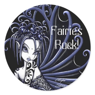 "Sophia" Round Stickers by mykajelina