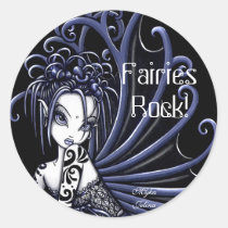 myka, jelina, sophia, sticker, fairy, hot, topic, fairies, fantasy, gothic, art, Sticker with custom graphic design