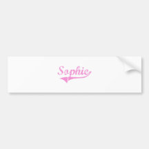 Sophie Classic Style Name Bumper Sticker