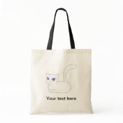 Sophie the Glamorous White Cat Bag