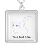 Sophie the Glamorous White Cat Necklaces