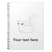 Sophie the Glamorous White Cat Notebook