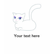 Sophie the Glamorous White Cat T-shirts